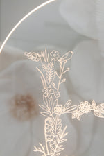 Load image into Gallery viewer, Floral initial name LED light
