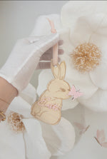 Load image into Gallery viewer, Woven Easter Basket with Personalised Tag
