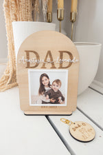 Load image into Gallery viewer, Father’s Day desk photo FRAME Dad  Stand
