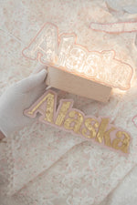 Load image into Gallery viewer, Bundle SET Garden Floral Personalised Name Night Light &amp; Door Sign
