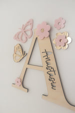 Load image into Gallery viewer, Custom Plywood letter Initial ONLY - Door Sign Wall decor Personalised Name
