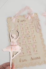 Load image into Gallery viewer, Affirmation Ballerina Edition - I am Alphabet Board
