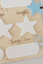 Load image into Gallery viewer, Back to School Board Sign DAISY Flower LAST &amp; FIRST DAY milestone custom personalised name PERTH pick up available
