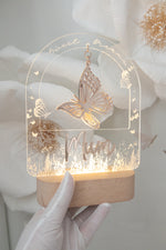 Load image into Gallery viewer, Butterfly Garden Mum LED Night Light
