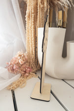 Load image into Gallery viewer, Mamma Mum Nanna Small Flower insert stand Vase Wood - NO FLOWERS INCLUDED
