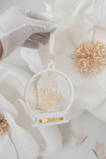 Load image into Gallery viewer, 2026 Sparkling Gold Snow globe Christmas Tree Ornament
