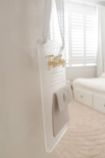 Load image into Gallery viewer, Personalised Tooth Fairy hanging door sign
