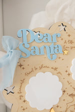 Load image into Gallery viewer, Boys Dear Santa Board Scalloped Stars &amp; Christmas Count down reversible back
