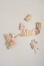 Load image into Gallery viewer, Bundle SET Garden Floral Personalised Name Night Light &amp; Door Sign
