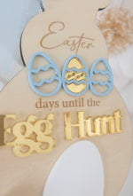 Load image into Gallery viewer, Easter Egg Hunt Countdown Plaque Hanging Ribbon Sign
