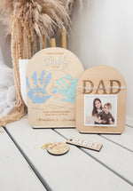 Load image into Gallery viewer, Father’s Day desk photo FRAME Dad  Stand
