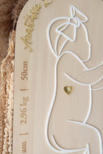Load image into Gallery viewer, Newborn baby 1:1 Scale Board Plaque
