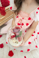 Load image into Gallery viewer, Belle Beauty Preserved Real Rose in glass dome
