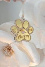 Load image into Gallery viewer, Dog Paw Christmas Tree Ornament

