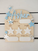 Load image into Gallery viewer, Back to School Board Sign DAISY Flower LAST &amp; FIRST DAY milestone custom personalised name PERTH pick up available
