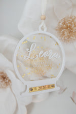 Load image into Gallery viewer, 2026 Sparkling Gold Snow globe Christmas Tree Ornament

