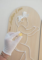 Load image into Gallery viewer, Newborn baby 1:1 Scale Board Plaque
