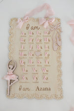Load image into Gallery viewer, Affirmation Ballerina Edition - I am Alphabet Board
