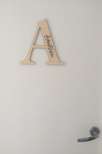 Load image into Gallery viewer, Custom Plywood letter Initial ONLY - Door Sign Wall decor Personalised Name
