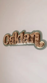 Load image into Gallery viewer, Etched Dino Triple Layer Signage SMALL Door Sign
