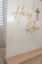 Load image into Gallery viewer, Christian Easter He is Risen Sign Pearl Acrylic
