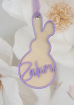 Load image into Gallery viewer, Easter personalised bunny tag
