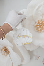 Load image into Gallery viewer, Pearl Shell Clamp Christmas Tree Ornament
