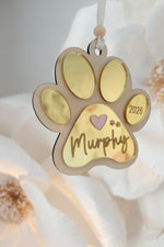 Load image into Gallery viewer, Dog Paw Christmas Tree Ornament
