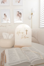 Load image into Gallery viewer, Christian Easter He is Risen Sign Pearl Acrylic
