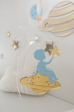 Load image into Gallery viewer, Boy on Saturn 2026 Christmas Tree Ornament
