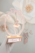 Load image into Gallery viewer, Ballerina Bow Beauty night light SET with Slippers wall decor
