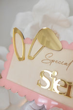 Load image into Gallery viewer, Easter Bunny Custom Name Crate Plaque
