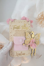 Load image into Gallery viewer, Personalised Tooth Fairy hanging door sign WOOD
