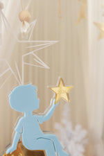 Load image into Gallery viewer, Boy on Saturn 2026 Christmas Tree Ornament
