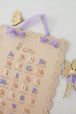Load image into Gallery viewer, Affirmation Alphabet Board - Letters Pink Tones
