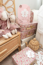 Load image into Gallery viewer, Cherry Blossom Milestone 12 Month Set - Pink Rose Gold Girls
