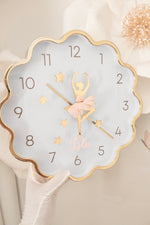 Load image into Gallery viewer, Gold Wavy Ballerina Tutu Clock LE
