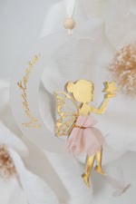 Load image into Gallery viewer, Fairy on the moon Christmas Tree Ornament
