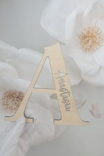 Load image into Gallery viewer, Custom Plywood letter Initial ONLY - Door Sign Wall decor Personalised Name
