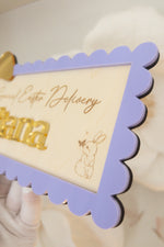 Load image into Gallery viewer, Easter Bunny Custom Name Crate Plaque
