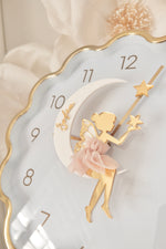 Load image into Gallery viewer, Gold Wavy Ballerina Tutu Clock LE
