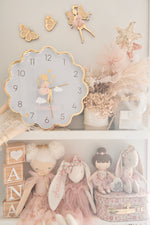 Load image into Gallery viewer, Gold Wavy Ballerina Tutu Clock LE
