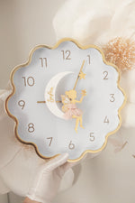 Load image into Gallery viewer, Gold Wavy Ballerina Tutu Clock LE

