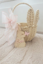 Load image into Gallery viewer, Woven Easter Basket with Personalised Tag
