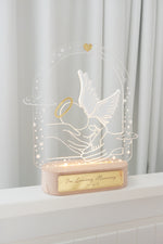 Load image into Gallery viewer, Baby Loss Gone too soon LED Night Light Baby Angel
