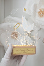 Load image into Gallery viewer, Baby Loss Gone too soon LED Night Light Baby Angel
