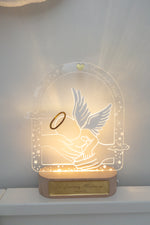 Load image into Gallery viewer, Baby Loss Gone too soon LED Night Light Baby Angel
