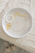 Load image into Gallery viewer, Mama Mum Nanna Serving Breakfast in bed Tray White Bohemian
