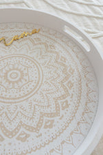 Load image into Gallery viewer, Mama Mum Nanna Serving Breakfast in bed Tray White Bohemian
