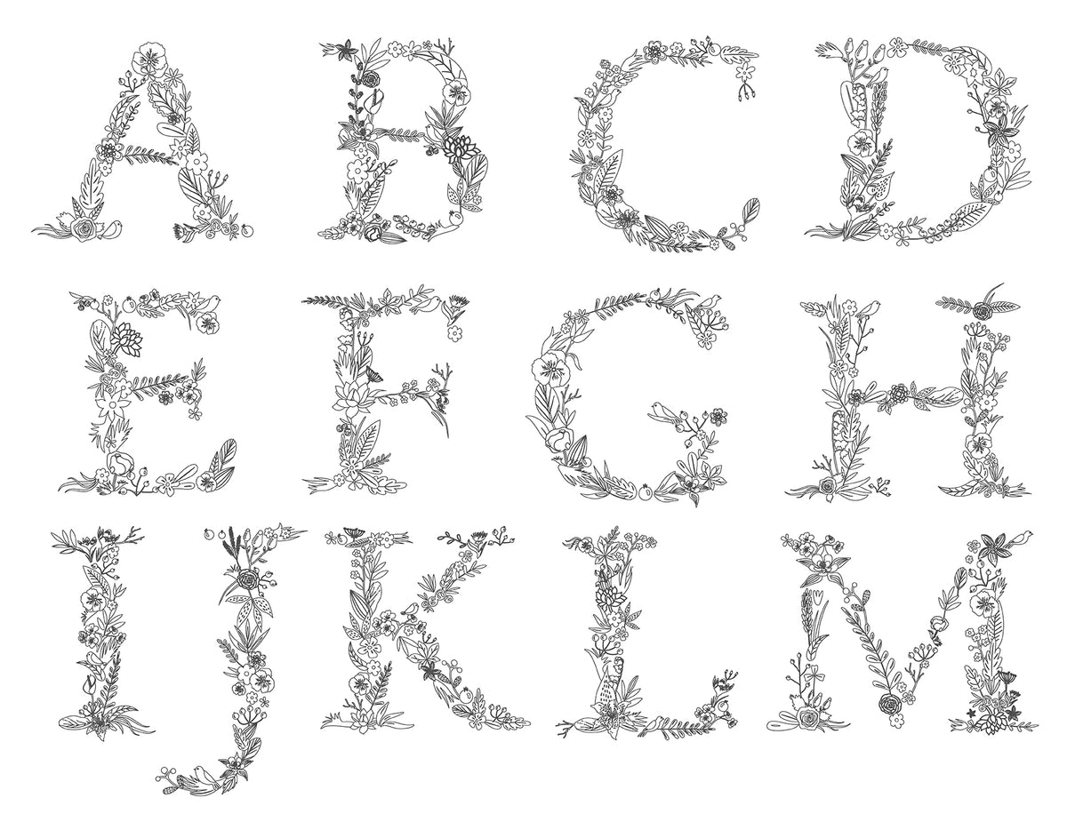 Floral initial name LED light – Design Society